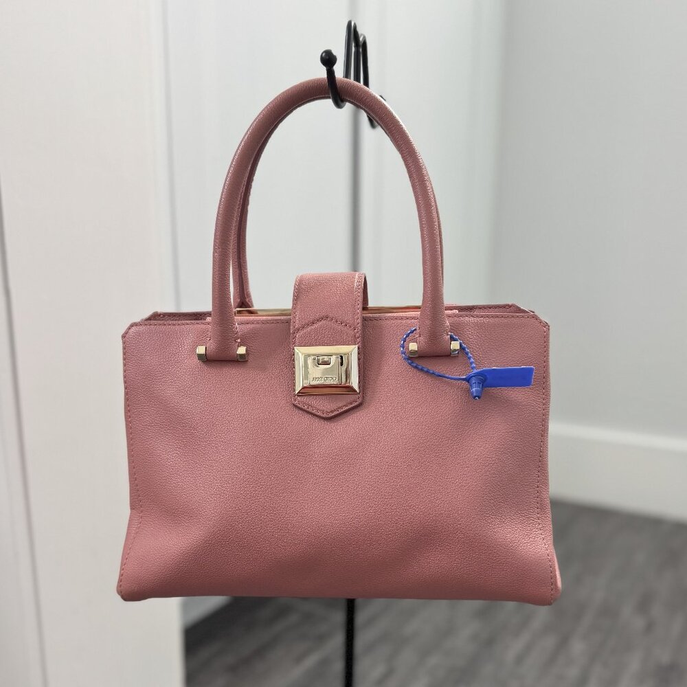 Jimmy Choo Pink Leather Marianne Shoulder Bag